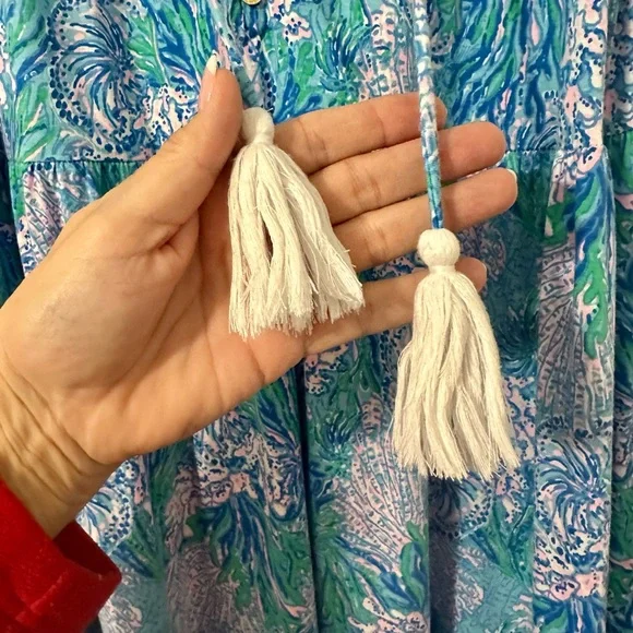 Lilly Pulitzer Malone Cotton Maxi Dress 💚🩷🩵 - Picture 6 of 13